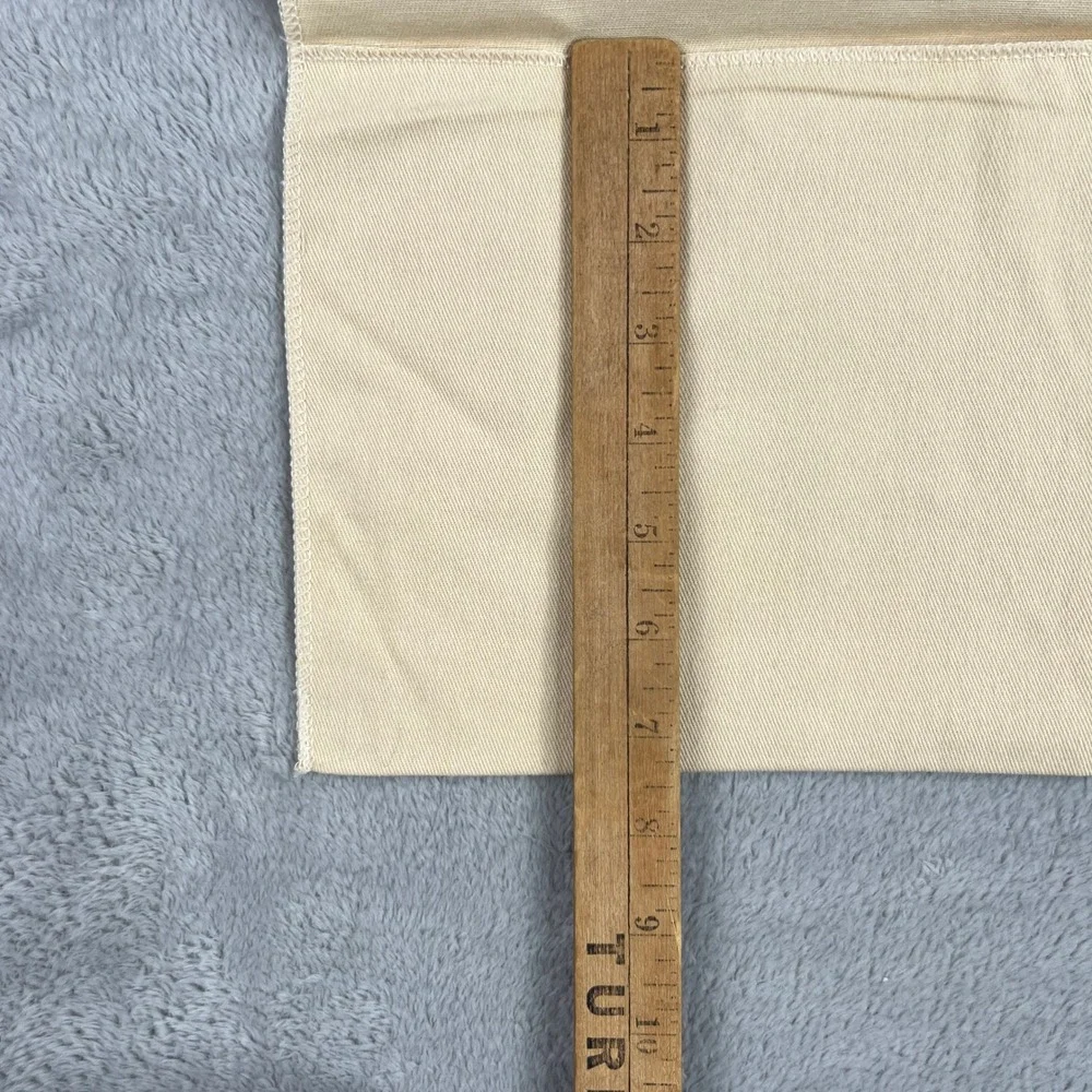 Louis Vuitton Original Flap Dust Bag 13x7.5 Beige Cotton Wallet Storage Cover